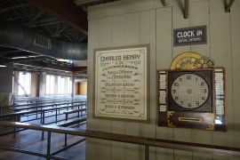 The Clock In sign